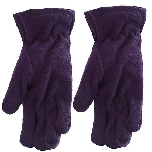 Gants De Travail Gants D'hiver Doublures Coupe-Vent Polaire Thermique Chauffe-Mains Par Temps Froid Pour Hommes Et Femmes Gants Chauds Violet