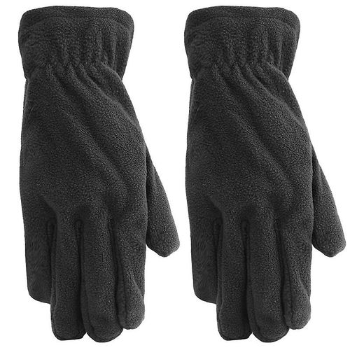 Gants De Travail Gant D'hiver Doublures Coupe-Vent Polaire Thermique Chauffe-Mains Par Temps Froid Pour Hommes Et Femmes Gants Chauds Gris Foncé