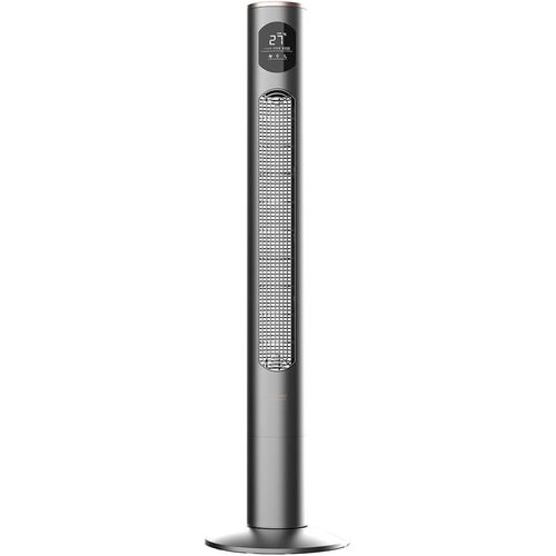 Ventilateur de Colonne EnergySilence 9090 Skyline Smart - 50 W Diamètre 116 cm, LED et Télécommande, Minuterie de 7,5 Heures, 3 Vitesses et 3 Modes, Gris