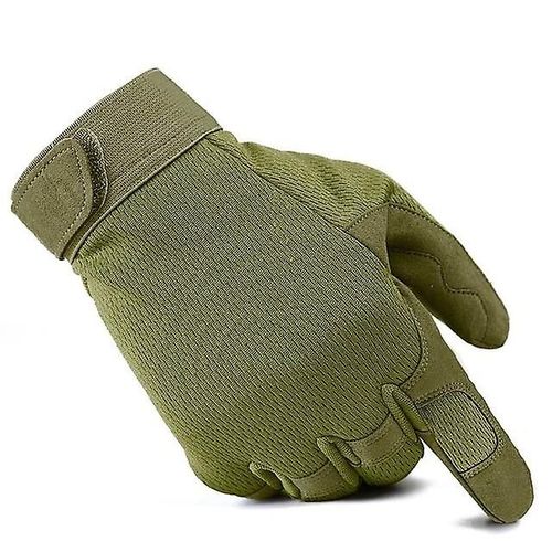 Gants Tactiques Pour Hommes Gants Tactiques De Combat À Doigts Complets Noirs Gants D'assaut Pour Hommes Gants Militaires Chauds D'airsoft En Plein Air Pour Hommes - Gants De Randonnée M Armygreen