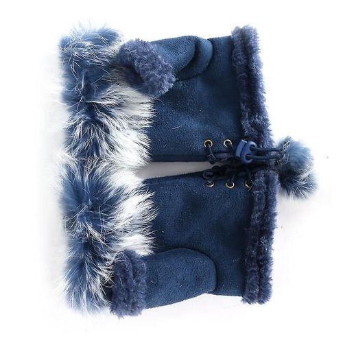 Paire De Gants Chauds D'hiver Pour Femmes, Sexy, Fausse Fourrure De Lapin, Chauffe-Poignet, Sans Doigts, L