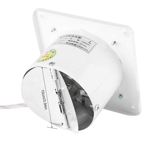 10,2 cm ventilateur d'évacuation , 25 W 220 V à fixation murale Window Fan , Super Silencieux, Home de salle de bain Cuisine Garage Grille d'aération Ventilation