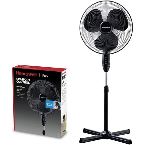 Ventilateur sur pied pour toute la pièce Comfort Control (3 vitesses, oscillation à 90 °, hauteur réglable, pale de 40 cm, montage sans outils) HSF1630