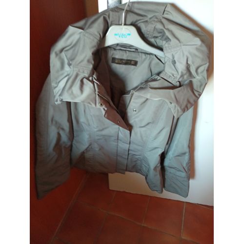 Veste Doublée Fermeture Zippée + Pressions, Zara Woman Taille M,100% Polyester.