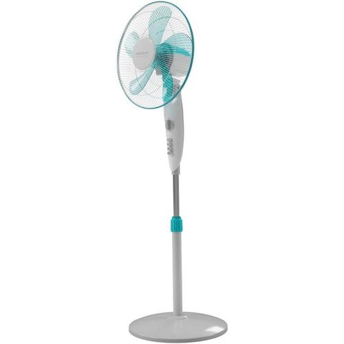 Ventilateur sur Pied avec Minuterie EnergySilence 520 Power White. 50 W, 5 Pales de 40 cm de Diamètre, Oscillant, 4 Vitesses, Réglable de 110 à 130 cm, Moteur en Cuivre, Blanc