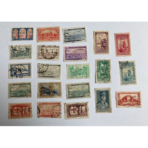 Algérie/R.F. = 77 Timbres (Dont 74 Sont Oblitérés) + 5 Timbres Oblitérés Sur Coin D¿Enveloppe