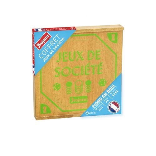 Jeu De Societe Coffret De Jeux - Plateaux En Bois