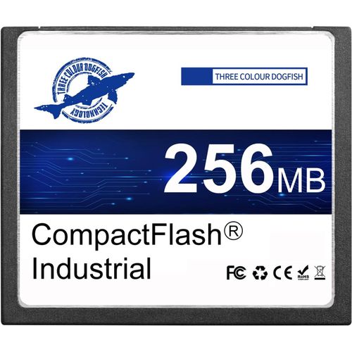 ERSHI-Dogfish 256Mo Compact Flash Card Carte Mémoire CF Type I Haute Performance FAT16 pour Équipements Industriels et Appareils P[458]