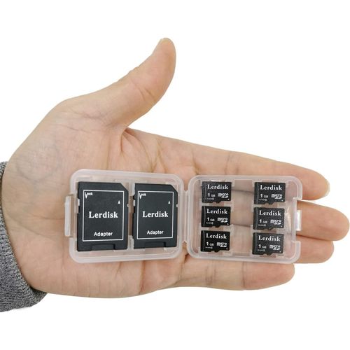 ERSHI-Lot de 6 Cartes Micro SD 1Go Classe 4 | Compatible Lecteurs MP3, Téléphones Anciens & Appareils SD | IP65 Antichoc et Certif[273]