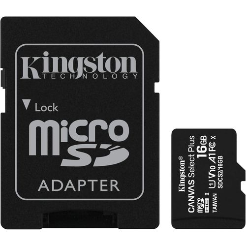 ERSHI-Canvas Select Plus Carte MIcro SD SDCS2/16GB Class 10 + Adaptateur inclus[282]