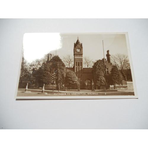 Royaume Uni Carte .Postale Ancienne Entrance To Arboretum Walsall N°3 Non Écrite Non Voyagé Tbe