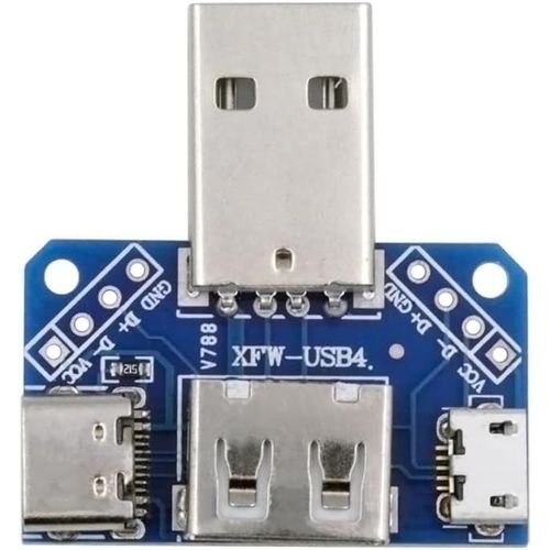 ERSHI-Adaptateur d'alimentation multiport pour Lecteur d'appareil Photo, répartiteur USB 2.0 Type-A mâle 1 à 3, Trois Ports Femell[1153]