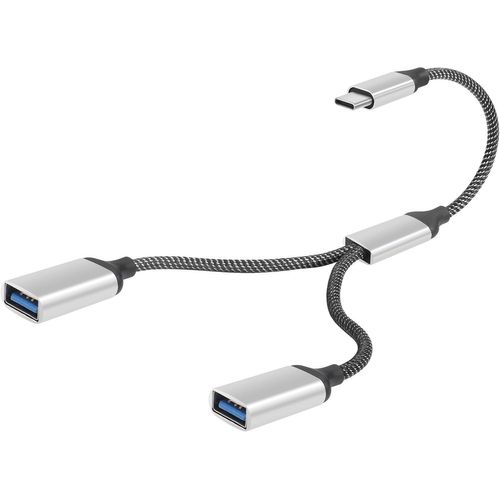 ERSHI-Câble répartiteur USB-C OTG Y - 20 cm - Type C mâle vers double USB A femelle - Convertisseur multiport pour voiture, ordina[989]