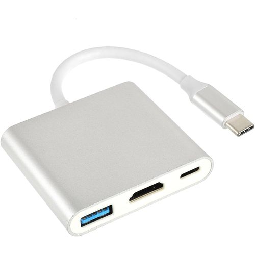 ERSHI-Adaptateur Type C Hub avec Sortie HDMI 4K, USB 3.0 et Port de Charge USB C, convertisseur numérique Portable Compatible avec[886]