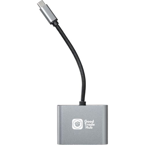 ERSHI-2-en-1 Hub Adaptateur USB-C : HDMI 4K, VGA 1080P, Multiport Numérique pour MacBook, iPad Pro, iPhone, Galaxy et Plus[451]