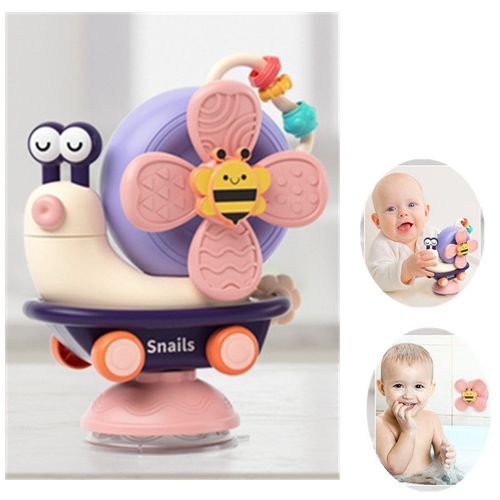 Baby Ventouse Chaise Haute Dès 6-12 Mois, Montessori Sensoriels Jouet Eveil Bebe 1er Age, D'éveil Jouet Bain Bébé Cadeau Enfant 7 8 9 10 11 Mois 1 An Fille Et Garçon