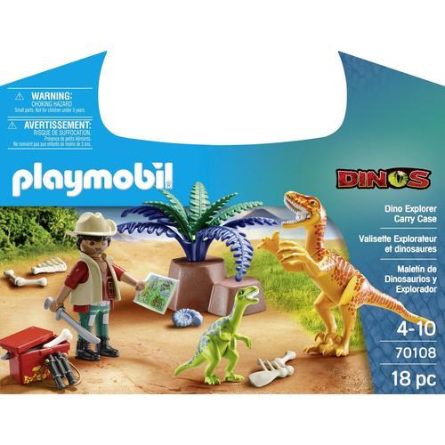 Playmobil 70108 - Valisette Explorateur Et Dinosaures