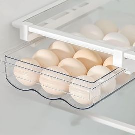 Ershi-Boîte De Rangement D'?ufs À Tiroir Transparence Tiroir Boite Oeufs Egg Storage Box Avec Glissières Et Poignées Réfrigérateur[778]