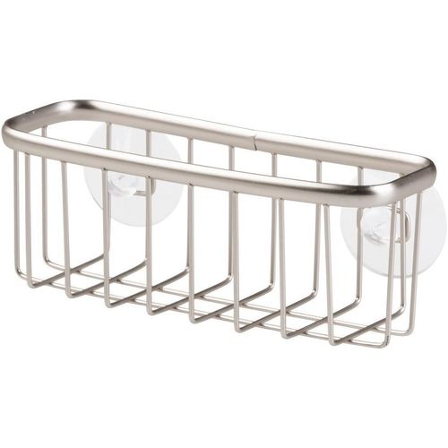 ERSHI-iDesign 60972Eu Axis Support D' Éponge/Grattoir/Savons à Ventouse Métal Nickel Satiné 7,11 X 16,51 X 12,19 cm, Argenté Mat[294]