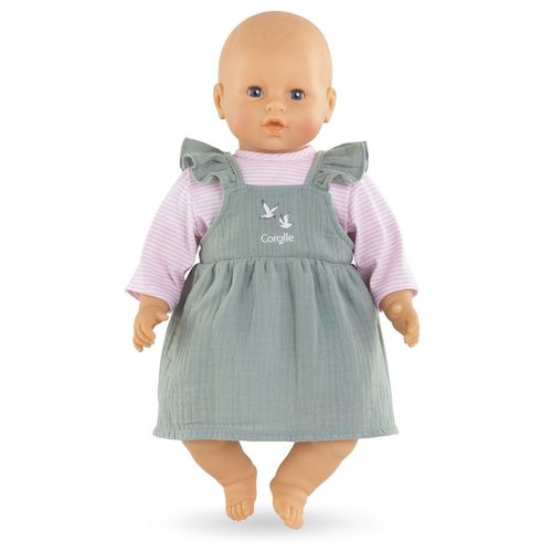 Mes Vêtements De Poupons Corolle Bb42 Robe A Volants + T-Shirt Bords De Loire