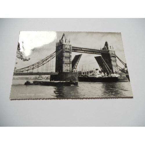 Royaume Uni Carte Ancienne Tower Bridge London Pont De Londre Big Ben Voyagé Écrite Denteler