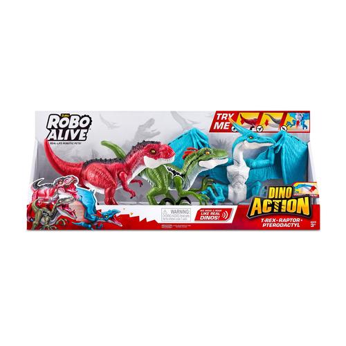 Robo Alive Dino Action Mega Pack 3 Dinos