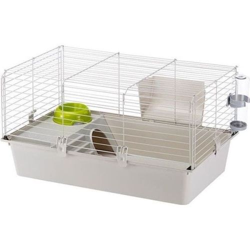 Cage Cochons D'inde - Maisonnette, Gamelle, Ratelier Et Abreuvoir - Ferplast
