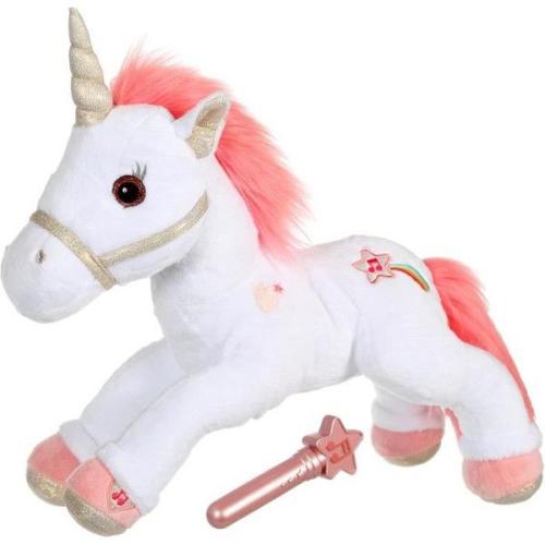 Peluche - Gipsy Toys - Licorne Lica Bella Magique - Peluche Animée Toute Douce Avec Baguette Magique