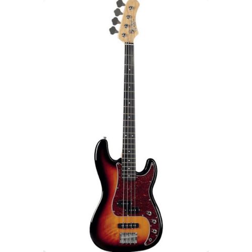 Basse 4 Cordes Style Pj-Sb Sunburst Eko + Sangle Perris