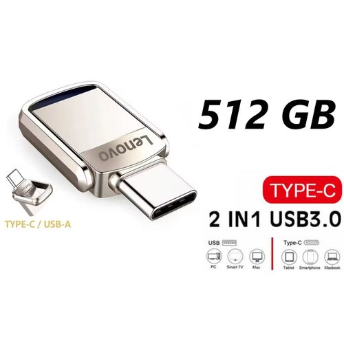 512 Go U-DISK Cl USB 3.0 to USB Type C Android, 2en1