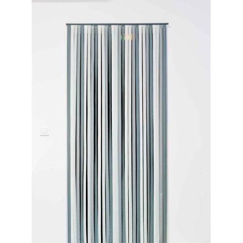 ERSHI-WERKA PRO, Rideau de Porte en Lanières en Plastique Coloris Gris, Dimensions Pratiques 90x200 cm, Idéal pour Entrées et Sépa[229]