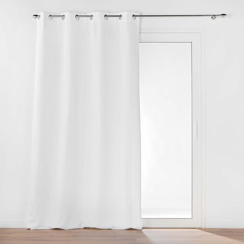 ERSHI-douceur d'intérieur, Rideau à Oeillets (135 x 260 cm) Micropolar Blanc, Isolant Thermique[1766]