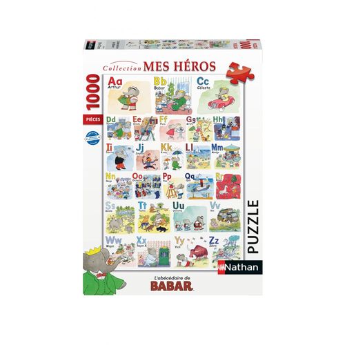 Puzzle N Nathan Puzzle 1000 P - L'abécédaire De Babar