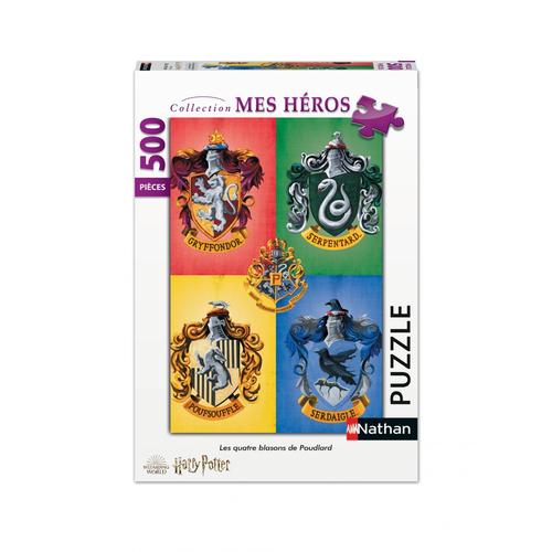 Puzzle N Nathan Puzzle 500 P - Les Quatre Blasons De Poudlard / Harry Potter