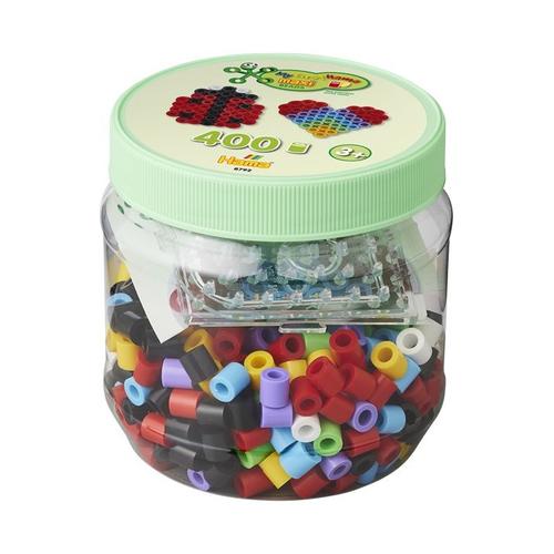 Hama Maxi Pot Vert 400 Perles + 2 Plaques