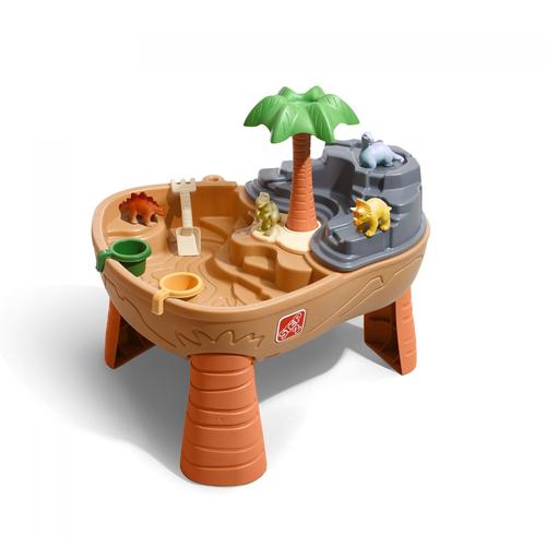 Table De Jeu Sable Et Eau | Avec Kit D'accessoires De 7 Pièces | Table Activité Enfant À Eau Pour Le Jardin - Step2 Dino Dig