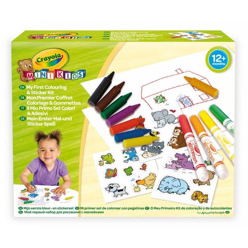 Mini Kids Mon Premier Coffret De Coloriage Et De Gommettes