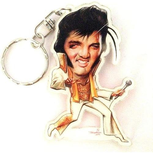 Porte Cles Plastique Caricature Elvis Presley 2