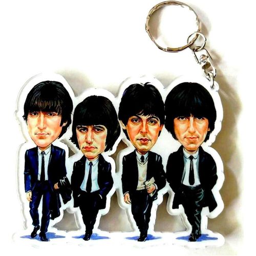 Porte Cles Plastique Caricature The Beatles