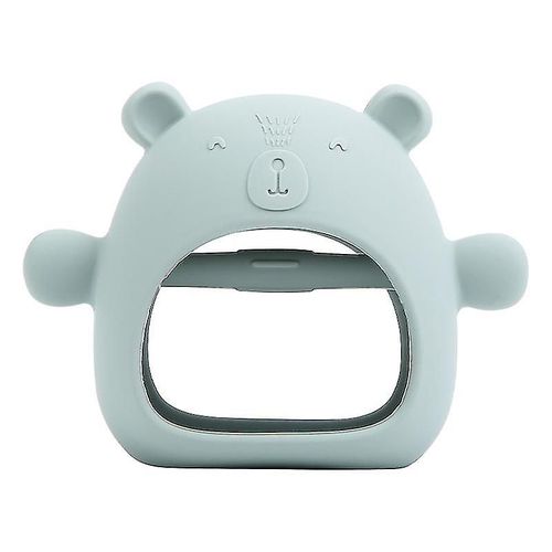 Jouet De Dentition En Silicone Pour Bébé, Moufle À Main, Anneau De Dentition, Jouets À Mâcher Bleu