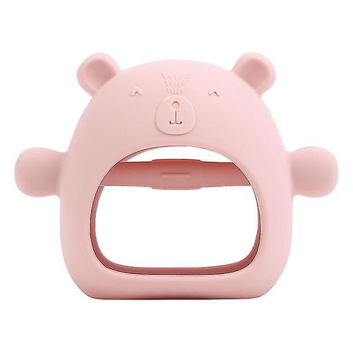 Jouet De Dentition En Silicone Pour Bébé, Moufle À Main, Anneau De Dentition, Jouets À Mâcher, Rose