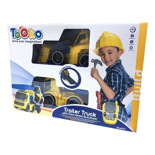 Tooko Camion Remorque Télécommandé Et Son Bulldozer