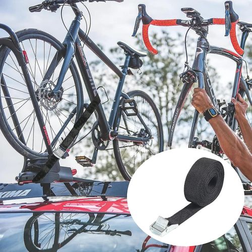 2 pièces sangles d'arrimage à cliquet avec sangles de support de vélo à dégagement rapide ceintures de tension robustes sangles d'arrimage réglables 20mm * 1M