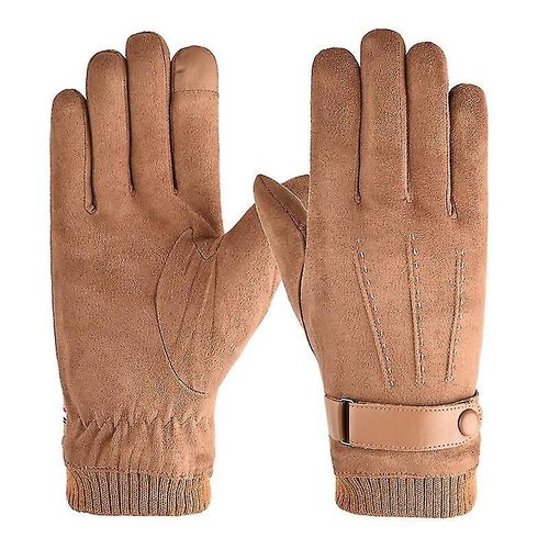 Gants Chauds En Fourrure Pour Hommes (Jp204 Jaune Taille Unique)