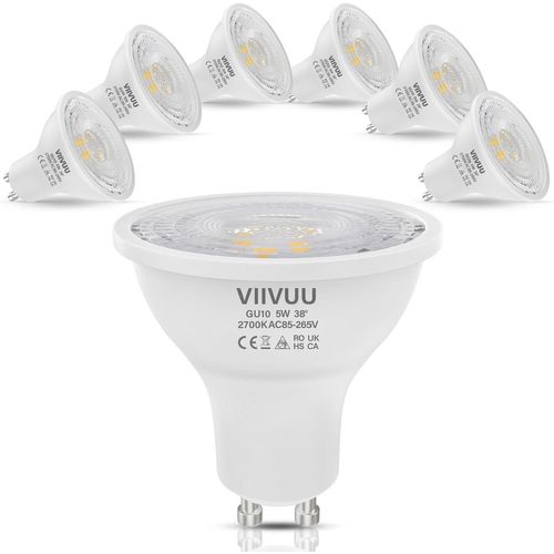 Ershi-Ampoule Gu10 Led-Ampoule Led Gu10 5w, Ampoules Gu10 Led Blanc Chaud Remplace Les Lampes Halogènes 50w, Ampoule Spot Led Gu10[4411]
