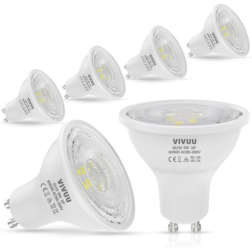 Ershi-Ampoule Gu10 Led-Ampoule Led Gu10 5w, Ampoules Gu10 Led Blanc Froid Remplace Les Lampes Halogènes 50w, Ampoule Spot Led Gu10[4410]