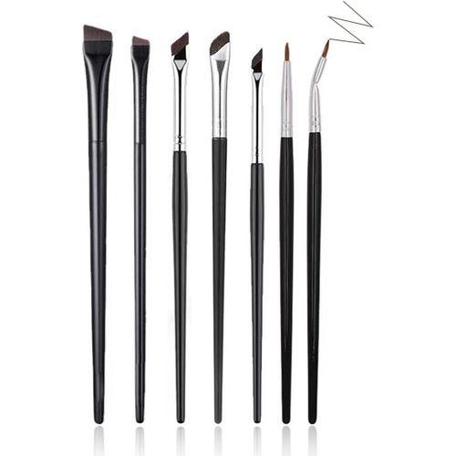 Ershi-7 Pièces Pinceau Angulaire Pour Eye-Liner, Pinceaux De Maquillage Pour Les Yeux, Pinceau De Maquillage Eyeliner, Pinceau De [635] 