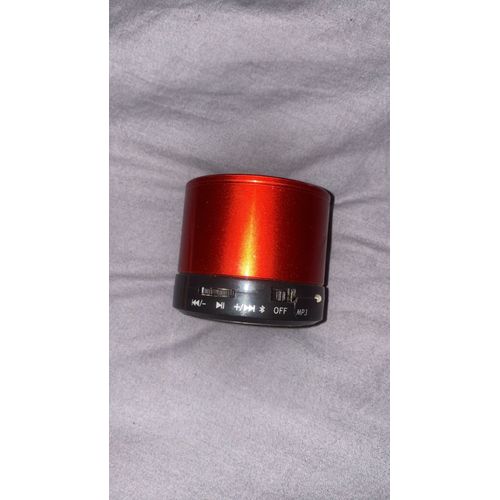 Enceinte Bluetooth rouge / orange