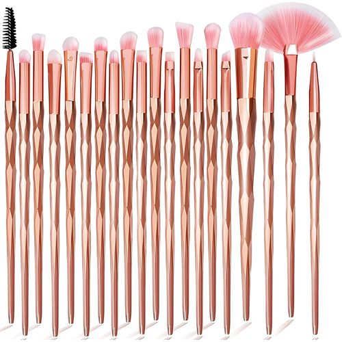 Ershi-Lot De 20 Pinceaux De Maquillage Pour Le Visage Et Les Yeux - Pinceaux Pour Fond De Teint, Poudre, Correcteur, Fard À Paupiè[483] 