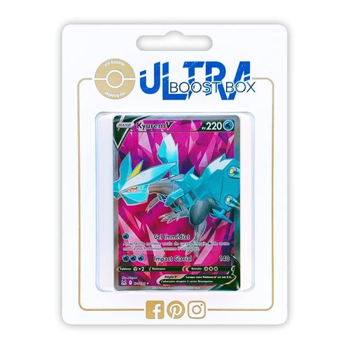 Kyurem V 174 196 Full Art - Ultraboost X Epée Et Bouclier 11 Origine Perdue - Coffret De 10 Cartes Pokémon Françaises